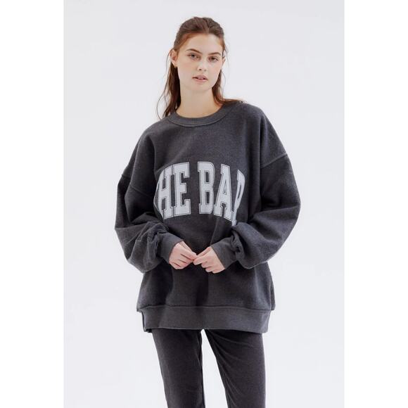 The BAR Varsity Inside Out Sweatshirt Grey White Reversible Size XL - Picture 1 of 8